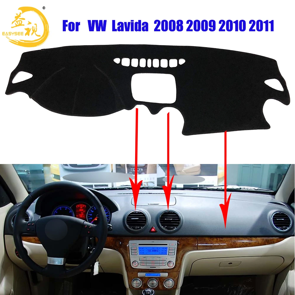 

Easysee Dashboard Cover Pad Dashmat Dash Mat Sun Shade Dash Board Cover Carpet For Volkswagen LAVIDA 2008 2009 2010 2011
