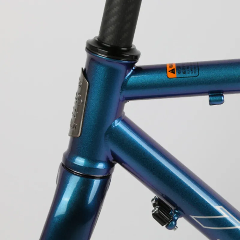 Clearance TSUNAMI Ultralight Chrome Frame Carbon Fork Heat Treatment Steel Road Bicycle 700C Chameleon Frameset Caliper Brake Frame 4 Clearance TSUNAMI Ultralight Chrome Frame Carbon Fork Heat Treatment Steel Road Bicycle 700C Chameleon Frameset Caliper Brake Frame 4