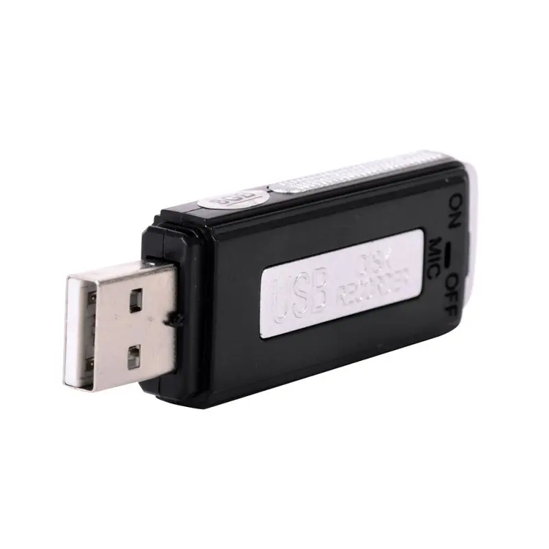USB MEMORY STICK Portable Rechargeable 8GB 650Hr Digital Voice Recorder RECORD Pen Dictaphone black
