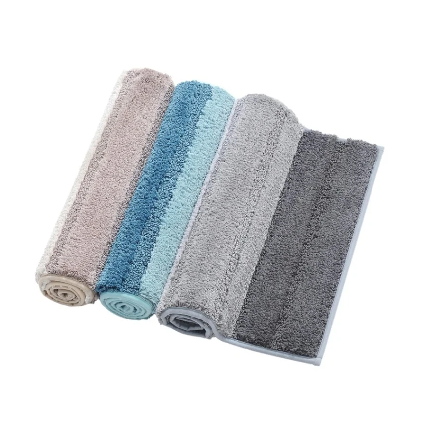 Коврик из микрофибры, мягкий коврик для ванной комнаты, квадратный коврик для спальни, противоскользящий водопоглощающий коврик для машинной стирки