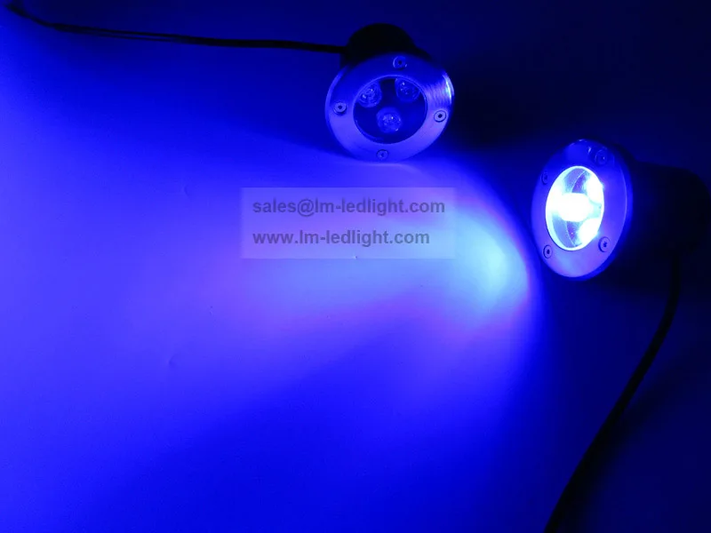 3W 100mm decking lights blue color (2)