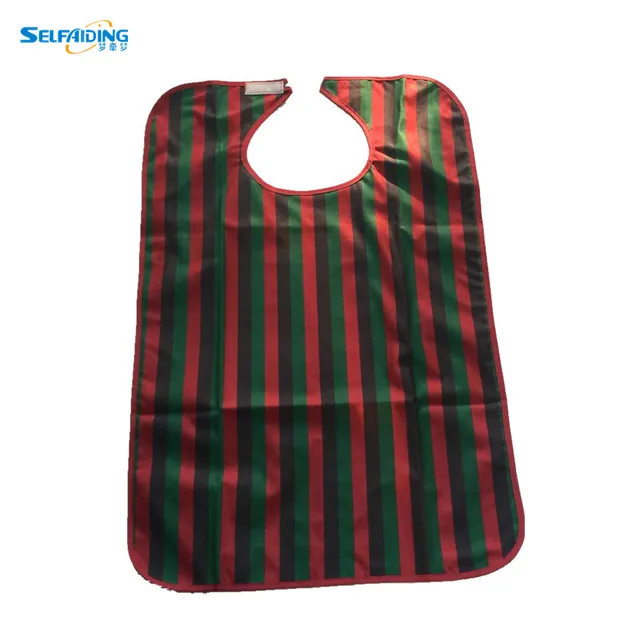 PVC Adult Vinyl Bib Pattern / Apron Bibs For Elderly AB 242Ain Aprons