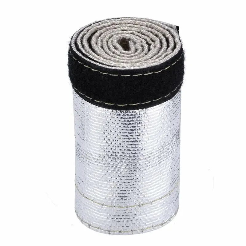 

Removal Hose Cover Wrap Black+Silver 1Pc Heat Shield Tubing Replacement