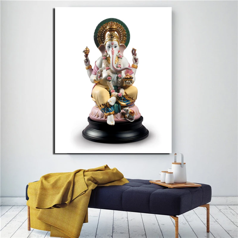 

Ganesha HD Canvas Painting Print Living Room Home Decoration Modern Wall Art Oil Painting Posters Pictures Accessories Artwork