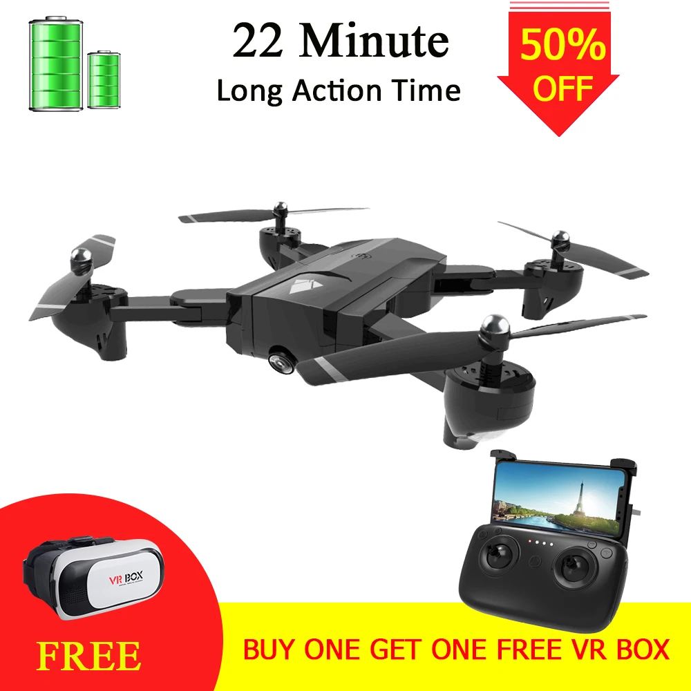 

SG900 RC Drone with Dual 720P HD Camera Quadcopter Foldable Optical Flow Localization Drone,21 long action time