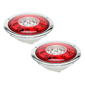 

Truck Trailer Turn Signal Lamp Braking Light Auto Turn Indicators Reversing Lamp Car-styling LED Round Car Tail Light 19LED