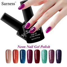 sarness 2017 Fashion Neon Nail Gel Polish Colorful 29 Colors UV Gel Varnish Soak Off Colors Lucky Primer Nail Art