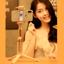 

Ecusells with Stand Bluetooth Selfie Stick Fold Self-portrait LED Flash Flash Light Stick Mini Extendable Handheld Monopod