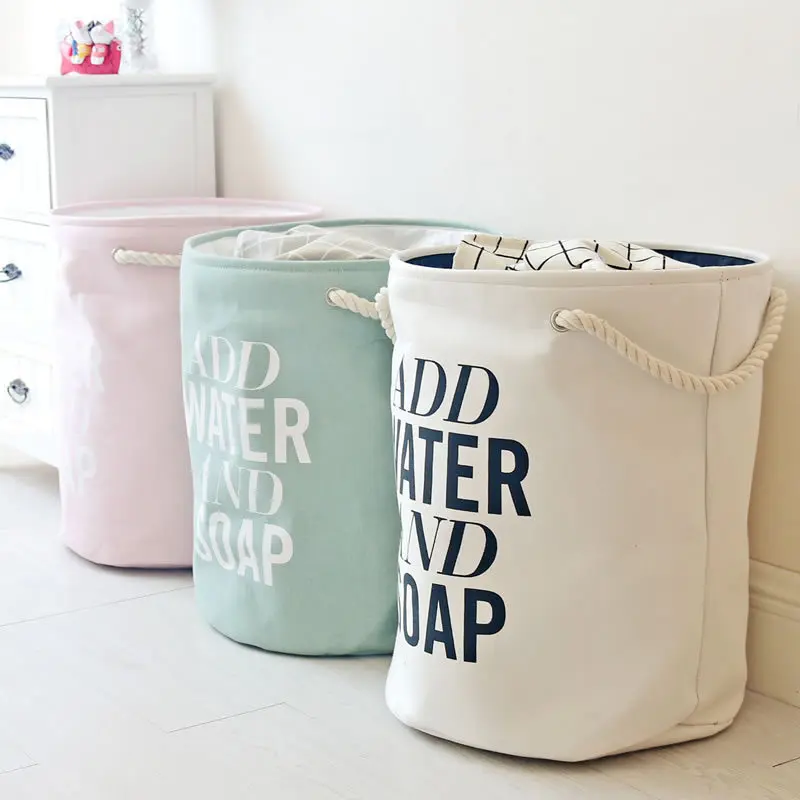 

Big Capacity Laundry Basket Waterproof Dirty Clothes Hamper Children Folding Toy Storage Basket Portable Kids Laundry Organizer