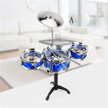 Воспроизведение музыки для развития интеллекта синий и красный на выбор Рождественский подарок идея детские игрушки барабанная установка для мальчиков и девочек