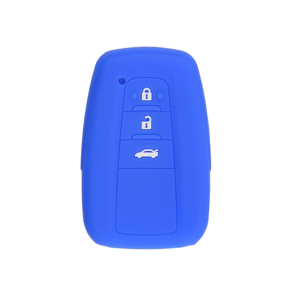 3 buttons silicone car key cover for Toyota 5