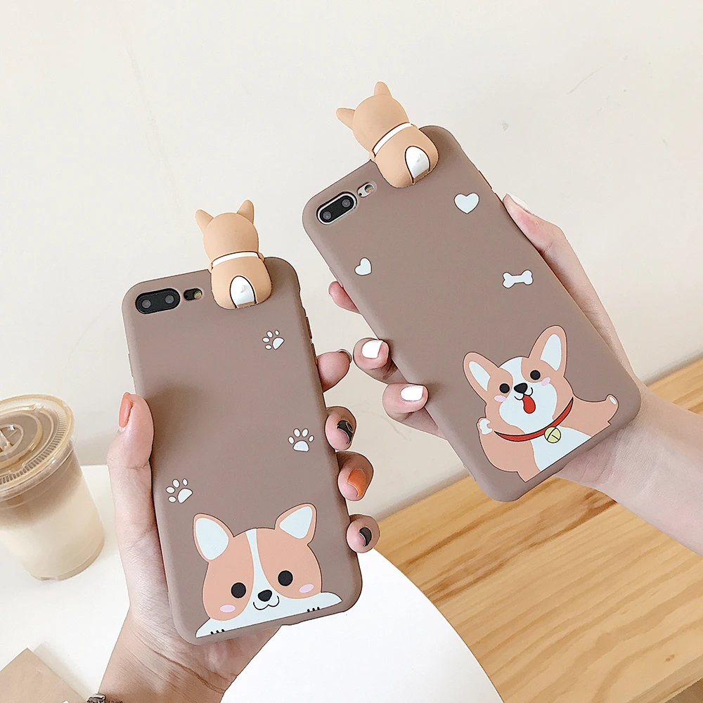 Чехол для собак Welsh Corgi из мягкого ТПУ с изображением щенка, чехол s для iPhone 11 Pro X XS Max XR 6 6S 7 8 Plus, защитный чехол для телефона s Fundas