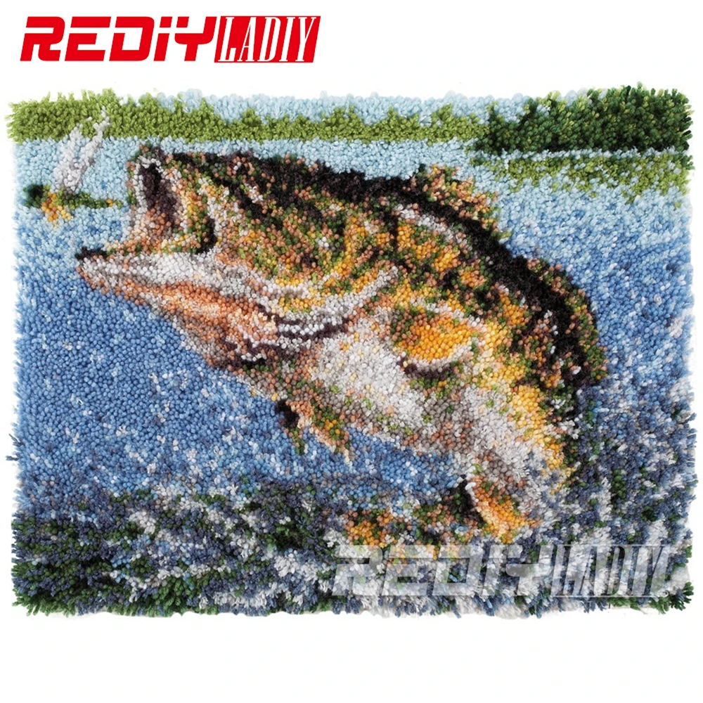 #Special Offers New Fashion Latch Hook Rug Kits Needlework Unfinished Crocheting Rug Yarn Cushion Mat Embroidery Carpet Rug Big Fish Home Decor #Special Offers New Fashion Latch Hook Rug Kits Needlework Unfinished Crocheting Rug Yarn Cushion Mat Embroidery Carpet Rug Big Fish Home Decor