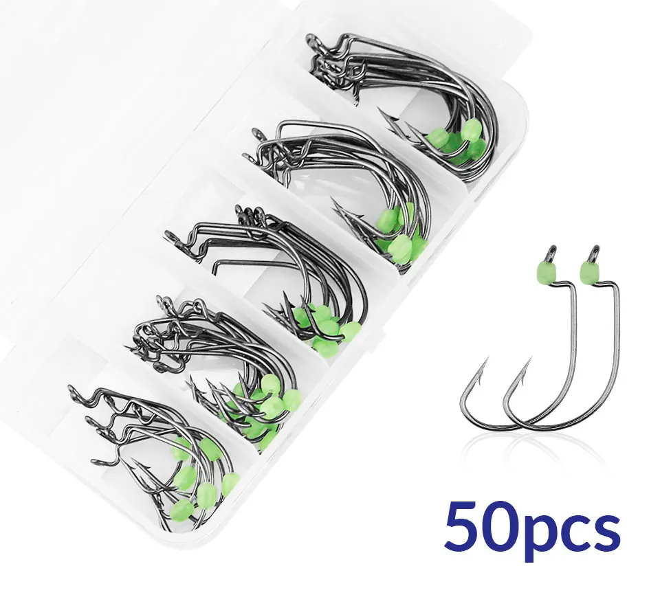 assorted fishing hooks