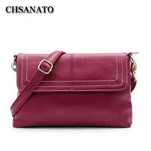 CHSANATO модная женская сумка-мессенджер из натуральной кожи, женская сумка через плечо из воловьей кожи, женская сумка через плечо