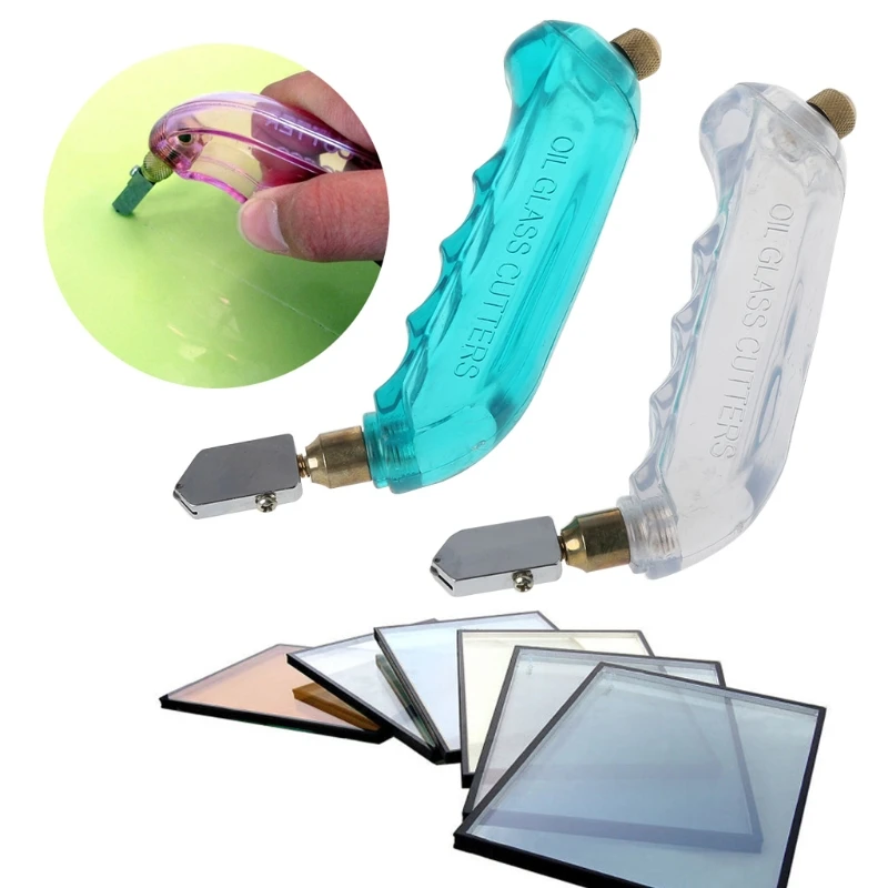 1PC Pistol Grip 0iled Glass Cutter Tungsten Carbide Stained Glass Cutting tool glass cutter