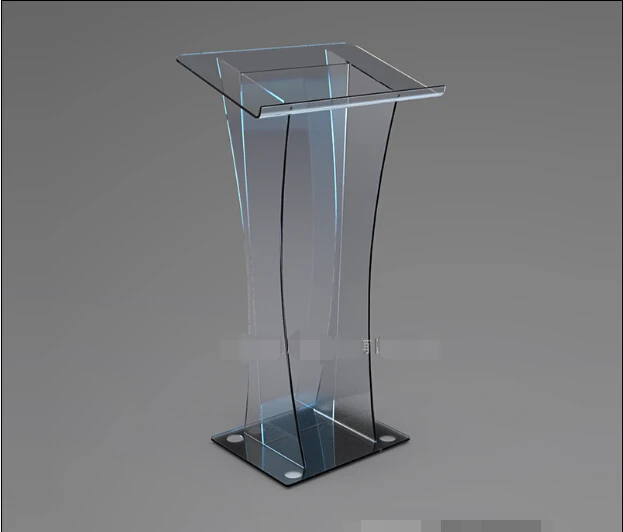 Acrylic Podium lecture desk reception table crystal clear plexiglass consultative customer Desk