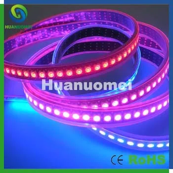 

DC5V high power ws2811 digital led pixel strip light, ws2812b rgb led strip 144led/m,2m/lot waterproof light
