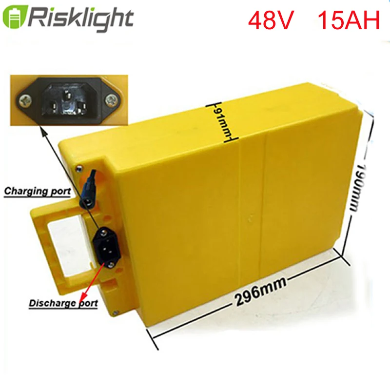 

Powerful 48 Volt 1000W bafang Electric Bike Lithium Battery Pack 48V 15Ah Built-in 30A BMS with Charger and waterproof case