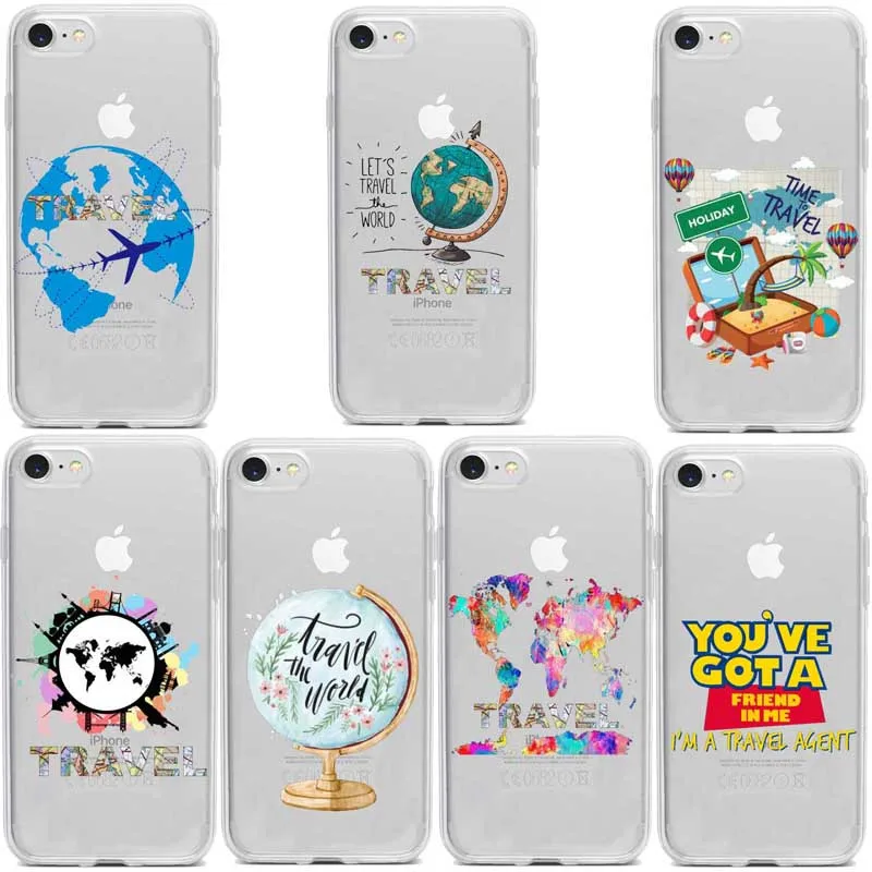 Planos de Viagem Mapa Do Mundo Oferta Especial Luxo caixa do telefone para o iPhone Da 8 7 6 Plus X 5 XR Cobertura Movel|Чехлы-накладки|