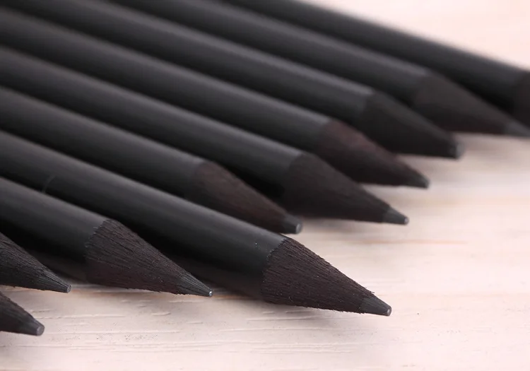 12 шт/лот Кристальный красивый карандаш черного цвета Стандартный Карандаш специальный Блестящий карандаш подарок дешевый на продажу