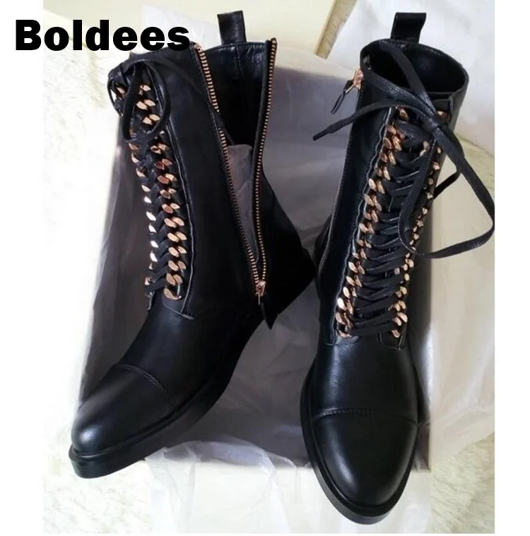 mid calf boots with chunky heel