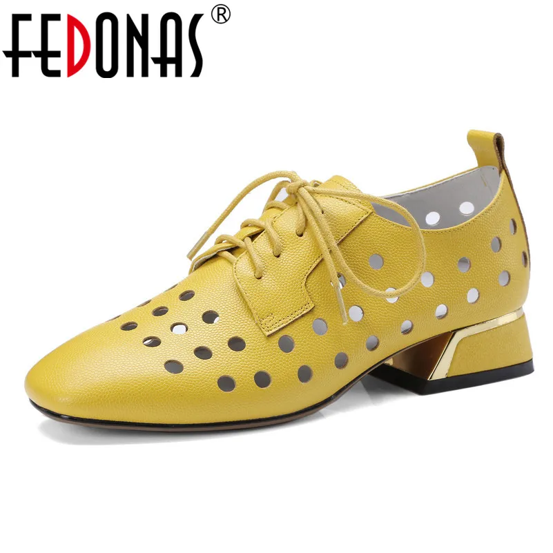 FEDONAS/модные женские туфли-лодочки; сандалии на низком каблуке; сезон лето-осень; свадебные туфли с вырезами; женские пикантные вечерние однотонные туфли-лодочки