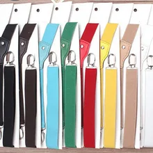 120 шт./лот 2,5*105 см 9 цветов для взрослых Эластичные Y подтяжки/заклепки 3 подтяжки с зажимами