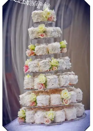 

Free Shipping wedding decorationNew Maypole Acrylic Cupcake Stand 7 Tier Round Perspex Cupcake Stand, 7 Tier Wedding Cake Stand