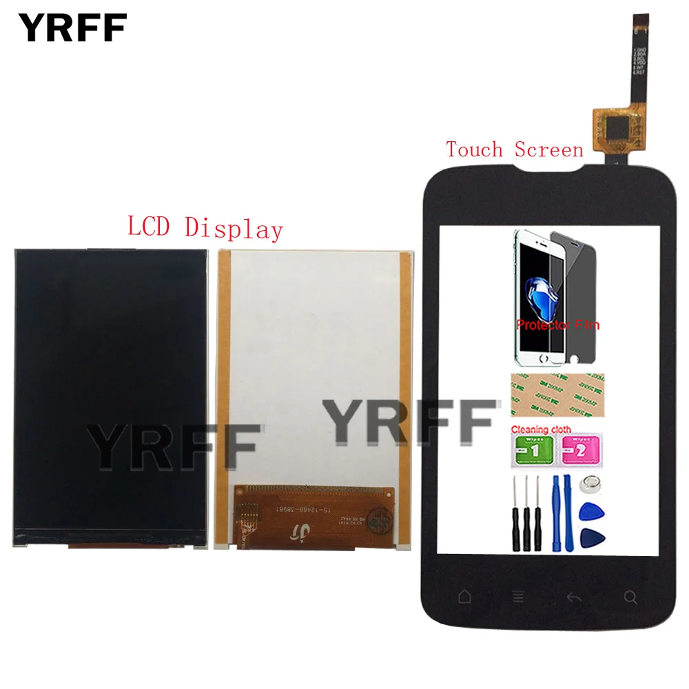 

3.5" Mobile LCD Display Touch Screen For Fly IQ238 IQ 238 Touch Screen LCD Display Screen Replacement Tools Tape Protector Film