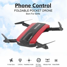 RC Quadcopter Drone autofoto Con WIFI FPV Cámara Plegable de Bolsillo teléfono Helicóptero de Control Wifi Mini Dron VS JJRC Elfie H37 Drone