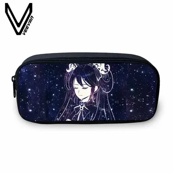 

VEEVANV Women Wallets Fashion 12 Constellations Pencil Case 3D Galaxy Cartoon Pen Pouch Large Purses Children School Stroage Bag
