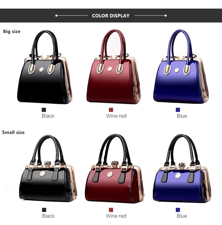 ICEV новые модные женские кожаные сумки лакированные кожаные сумки роскошные сумки женские сумки дизайнерские женские Офисные Сумки