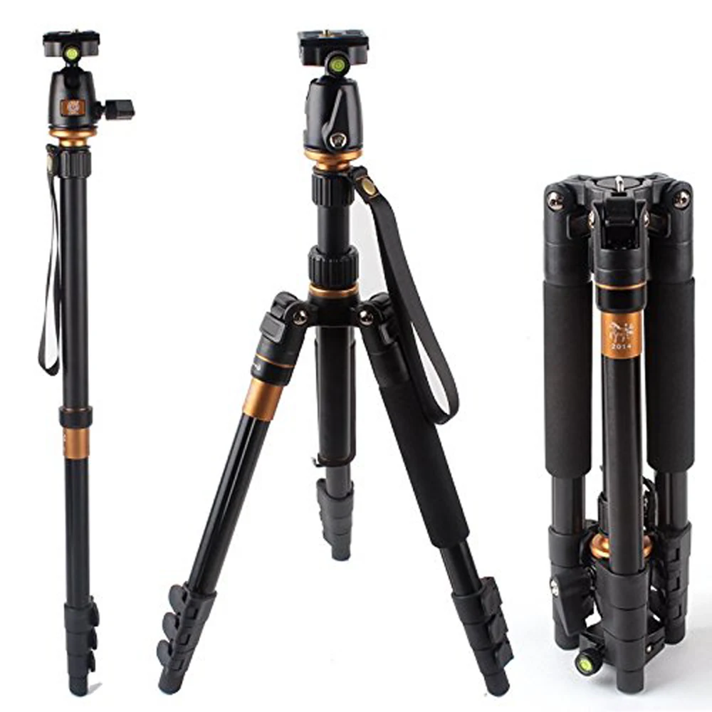 DSLR Camera Tripod Professional Portable Travel Compact Monopod With