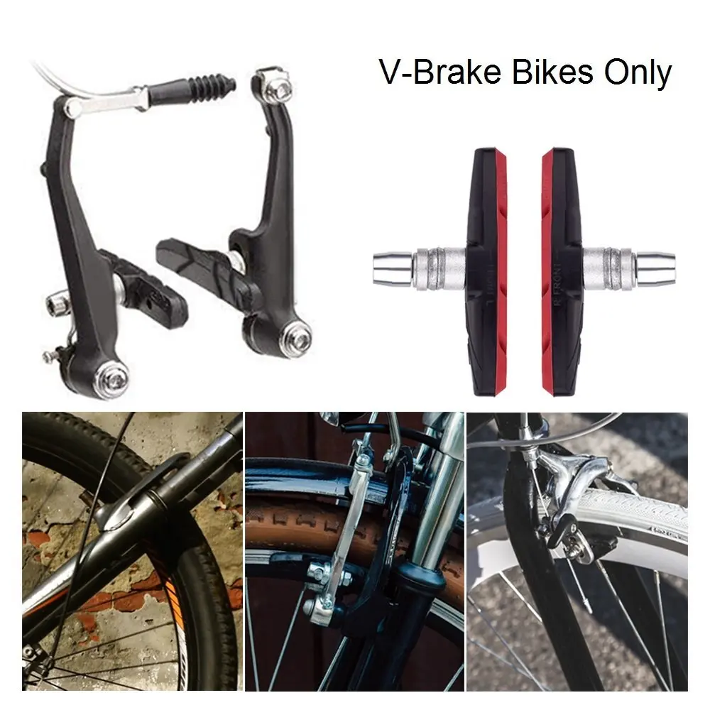 1 пара MTB тормоза велосипедные V-Brake Holder обувь Резиновые блоки горный шоссейный велосипед тормозные колодки прочные велосипедные аксессуары