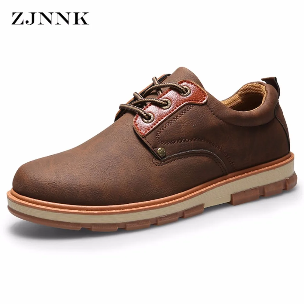ZJNNK New Men Casual Work Shoes British Style Men Fashion Shoes Zapatos