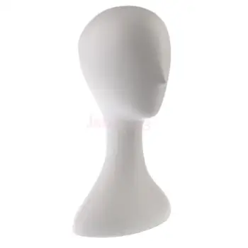 

16 inch White Child Stable Mannequin Wig Head Bust for Wigs Jewelry Scarf Sunglasses Headset Display Counter Store or Salon Home