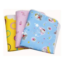 Детские многоразовые хлопковые непромокаемые пеленки коврик цвет случайный