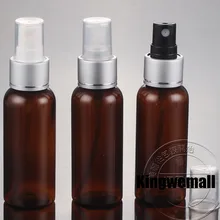 50 мл коричневый ПЭТ Пластик бутылка для воды Пластик Косметические контейнер Малый Пустой Спрей Бутылочки