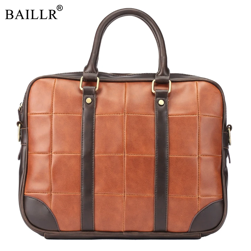 

New Fashion Vintage Brand Designer Men's PU Leather laptop bag Handbags Men Crossbody Bag Men's briefcase Business Bag For Male
