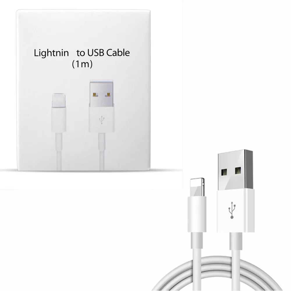 

Original USB Cable Fast Charging USB Charging Data Sync Cable For iPhone X 8 7 6 6S Plus 5 5S For iPad Air Charger Cord With Box
