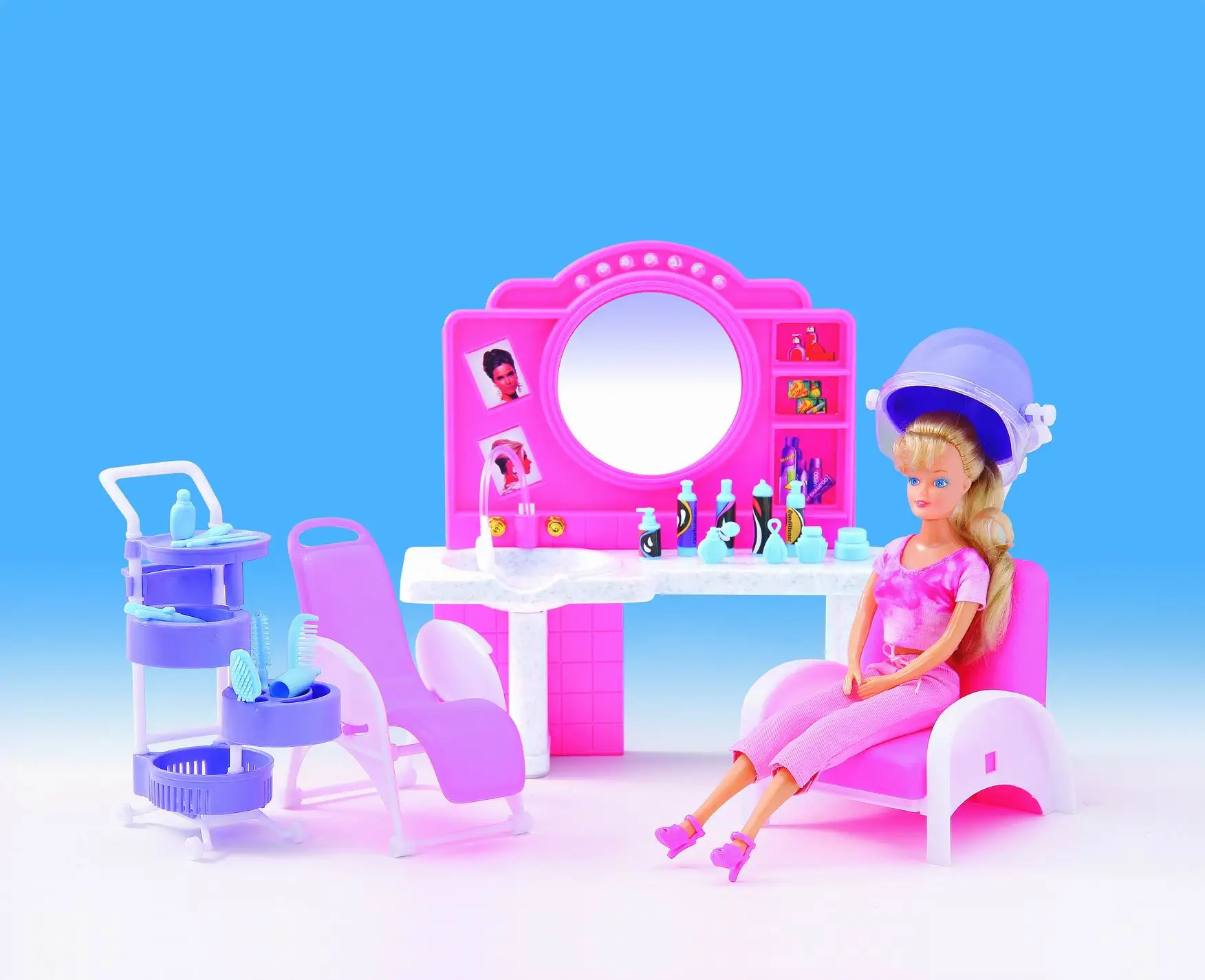 Originais para barbie princesa cabeleireiro, salão de beleza, loja