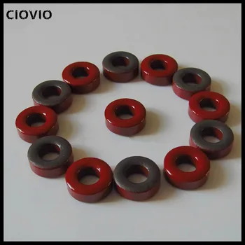 

20pcs T50 2 Iron powder cores T50-2 13*7.5*5 mm 4.9nH/N2 Iron dust core