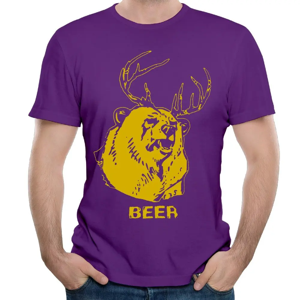 deer beer logo 2017 summer men's t shirtin TShirts from Men's