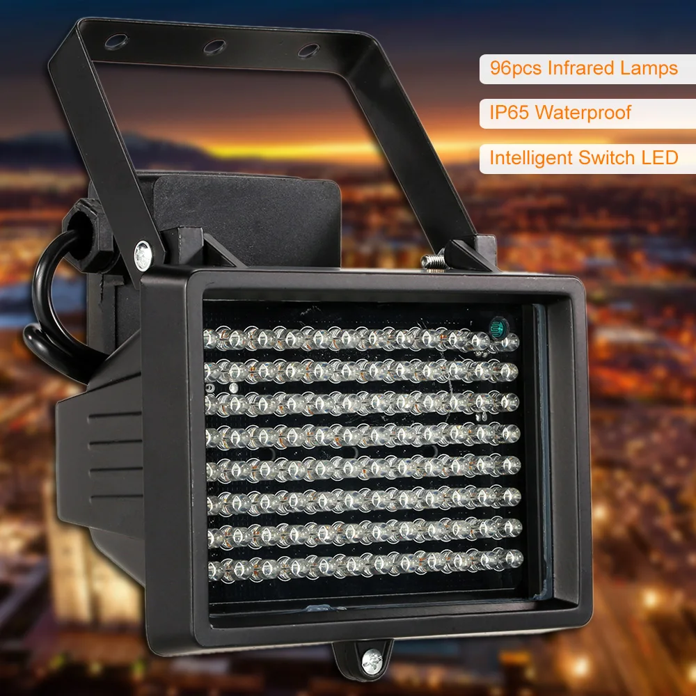

96 LEDS IR Illuminator Array Infrared Lamps Outdoor Waterproof Night Vision For CCTV Security Camera