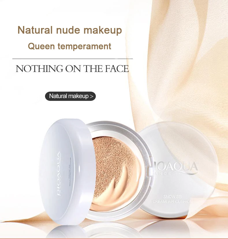 Skin color Bioaqua Air Cushion BB Cream Concealer Moisturizing Foundation Makeup Bare Strong Whitening Face Beauty