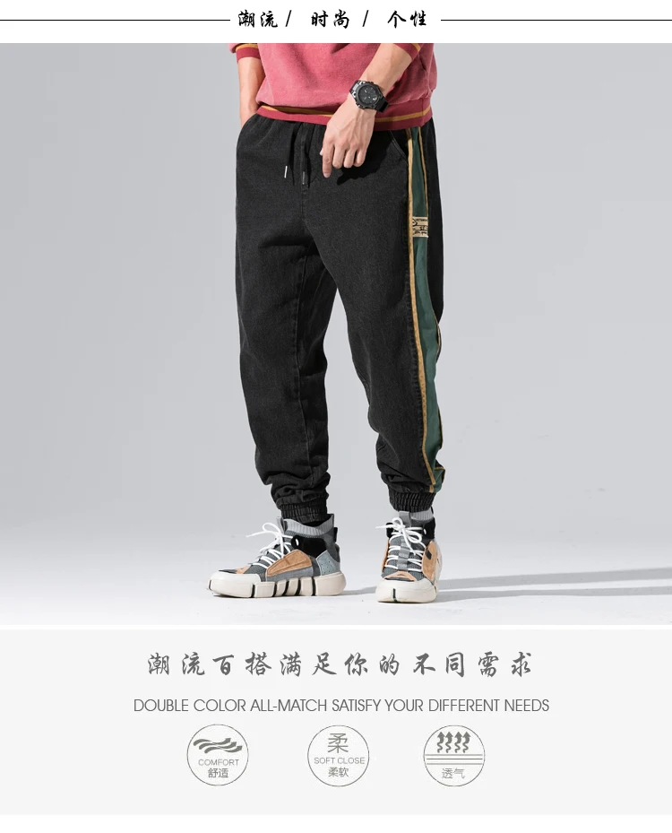 Новые осенние летние спортивные брюки мужские модные брендовые брюки мужские уличные мешковатые джоггеры брюки мужские M-3XL