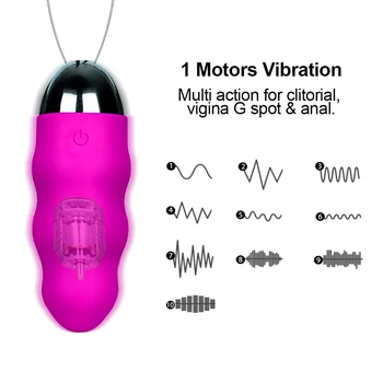 10 Speeds Vibrator Sex toys for Woman with Wireless Remote Control Waterproof Silent Bullet Egg USB Rechargeable toys for adult 5