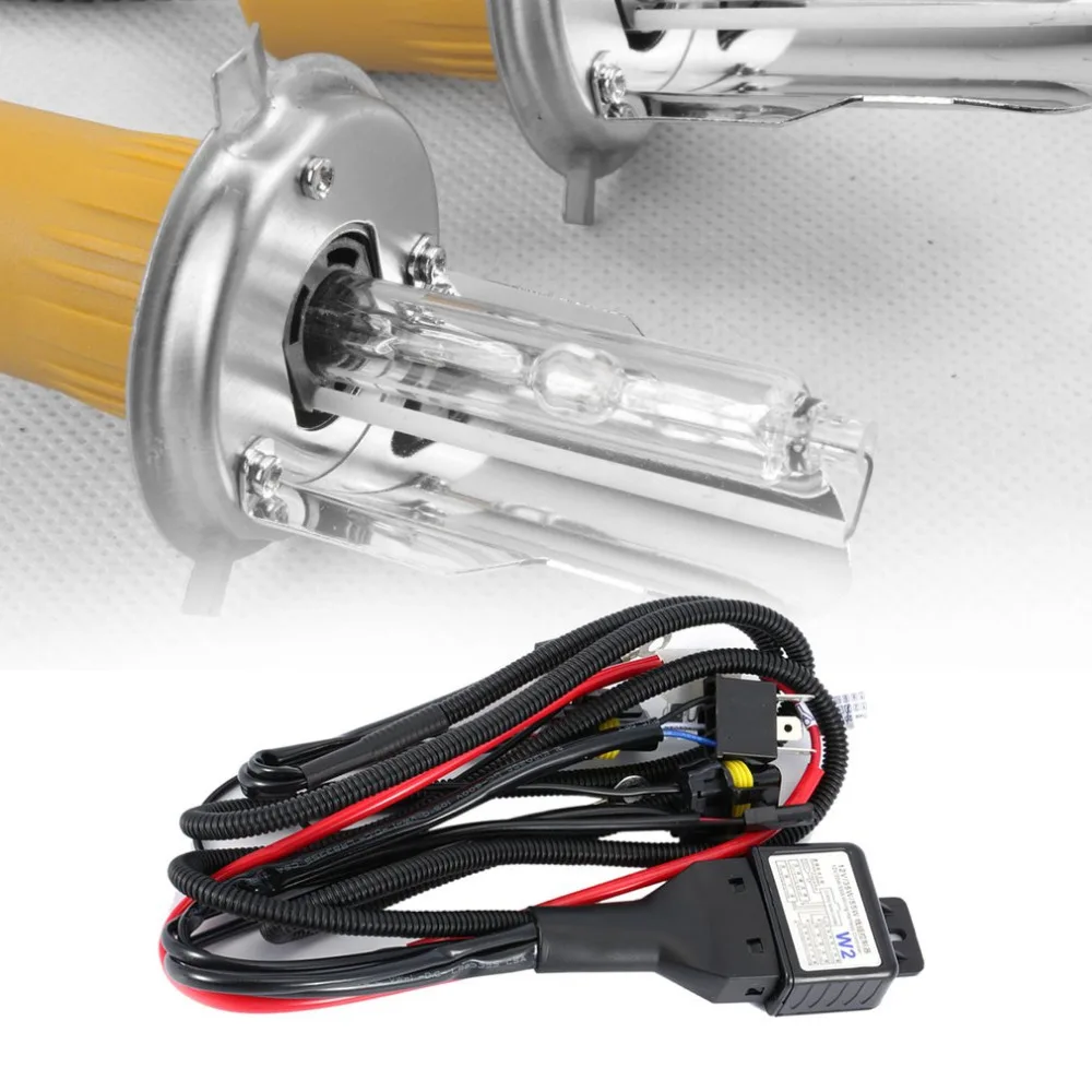 Universal 35w 12v Xenon Headlight Wiring Harness Hi Lo Hid