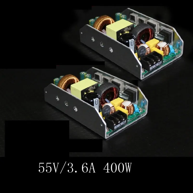 55V+ Voltage Output 55V/3.6A 400W Power Amplifier Power Supply with PFC
